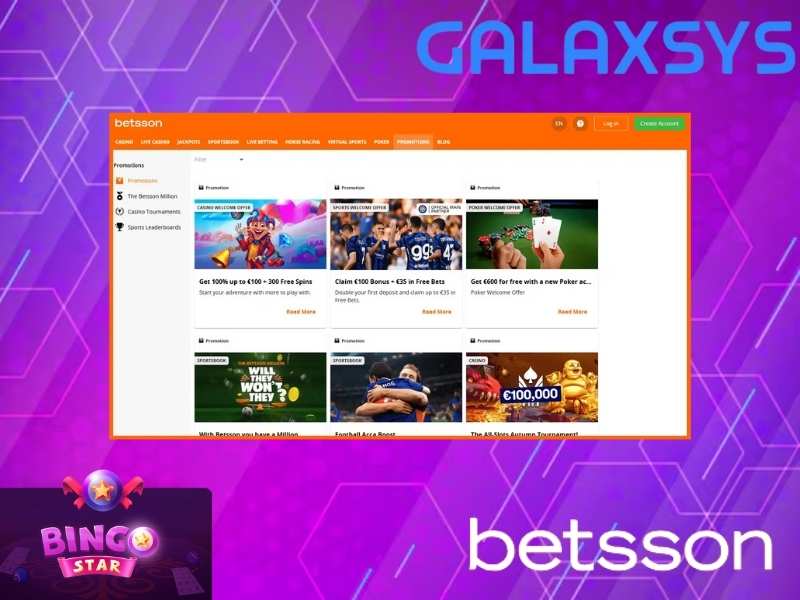 Bonos y promociones para jugadores de Bingo Star en Betsson