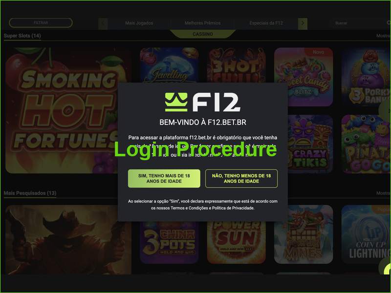 Login and Authorization Methods on F12bet