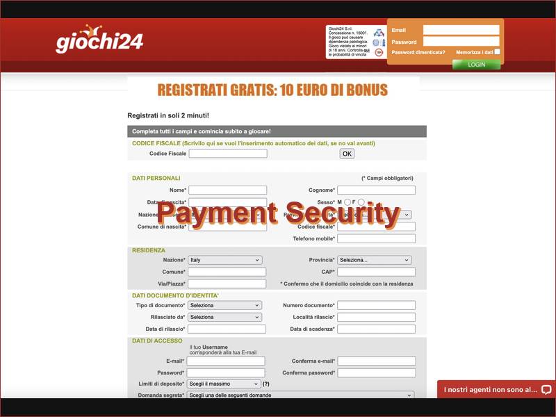 Two-factor authentication and PSD2 standards at Giochi24