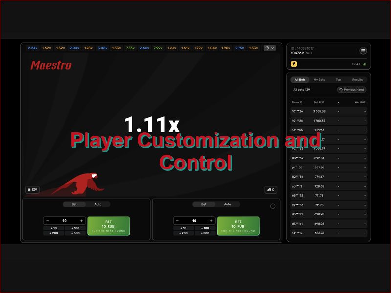Outils de personnalisation et gestion du jeu
