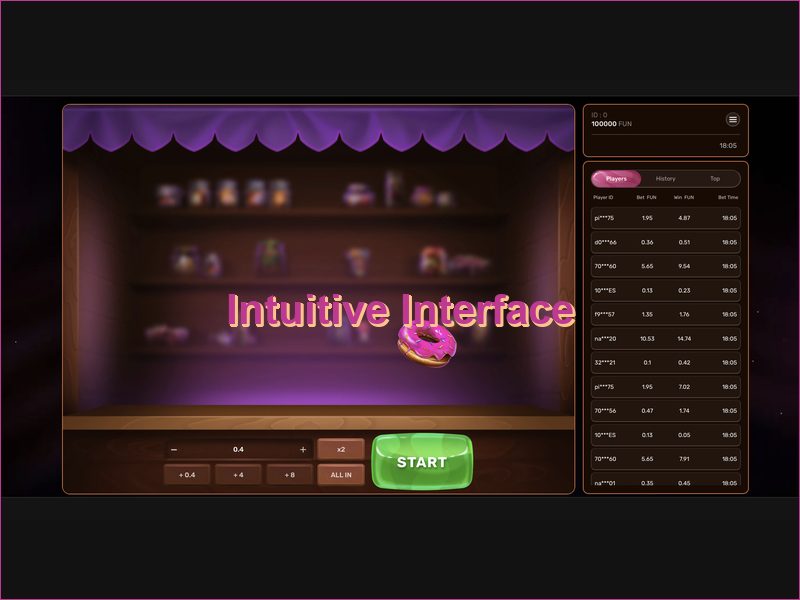 User-friendly navigation and game controls