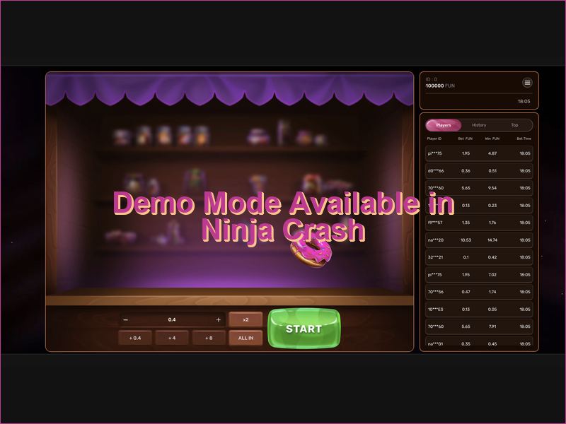 Option to play for free without using real money