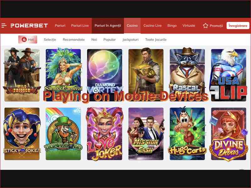 Адаптивный интерфейс и мобильная версия PowerBet