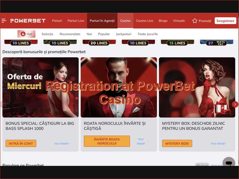Процесс регистрации и верификации на PowerBet