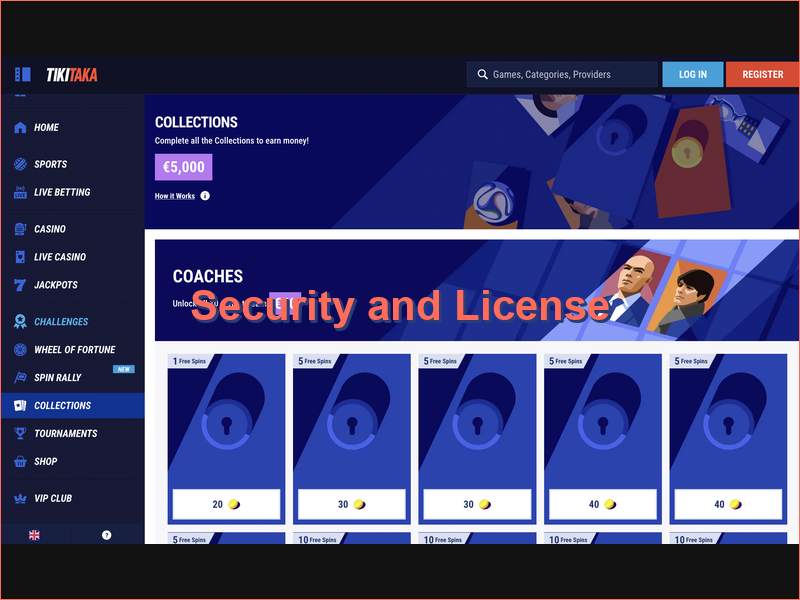 Security and Terms of Use at TikiTaka Casino