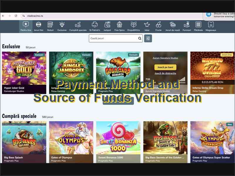 Validação de métodos de pagamento e procedimentos de conformidade